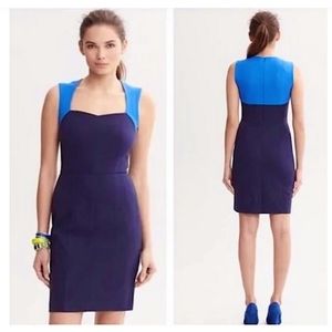 *NWT* Banana Republic colorblock sheath dress